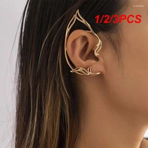 Backs Earrings 1/2/3PCS Ear Cuff Gold Color Fashion Clip Party Gift Earring Halloween Trendy Jewelry Elf Cuffs