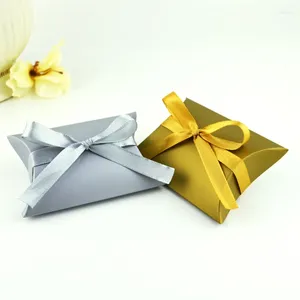 Gift Wrap 50PCS Golden Age Exquisite Wedding Candy Box Packaging Pillow European DIY