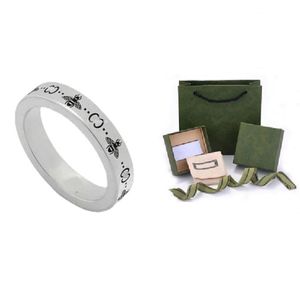 Anello di design ad anello gioiello femminile ape ghosh love anelli a fascia placcata in argento