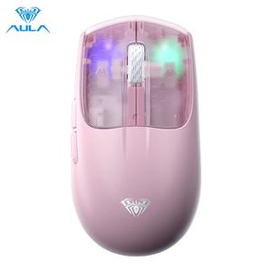 Muizen AULA SC560 Ultralichte muis Tri-modus Oplaadbaar Ergonomisch Bluetooth 10000 DPI Draadloos voor kantoorgamen 231216