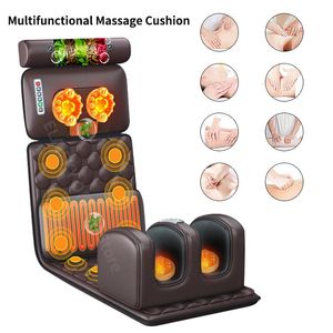 Back Massager 54 Głowy ogrzewanie poduszka podczerwieni do bólu pełnego ciała Odprężanie Odprężanie Odprężanie elektrycznego masera masażu wibrująca 110 V 231216