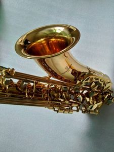 Högkvalitativ Japan Yanagisa Märke T-902 Professionell tenor Saxofon BB Musikinstrument Guld Tenor Sax med munstycke gratis