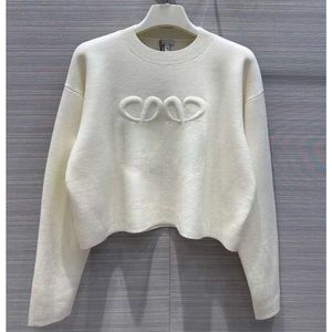 дизайнерский джемпер lowee свитера женские вязаные свитера одежда модный пуловер женский осенне-зимняя одежда женские белые свободные с длинными рукавами элегантные повседневные топы