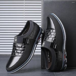 Kleid Schuhe Loafers für Männer Büro Formale Oxfords Slip On Point Toe Plus Größe 38-48 Schwarz Leder Männlich hochzeit Party
