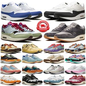 1 running shoes men women White Black Saturn Gold Baroque Brown Deep Royal Blue Anniversary Green Soft Grey Light Bone Blueprint mens trainers sports sneakers