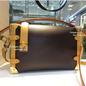 Side Trunk Handtasche Damen Schulter Designer Umhängetasche Klassisch bedruckte Tragetaschen Mode Echtleder Tasche mit Box A5