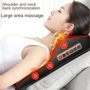 Back Massager Car Home Massage Cushion Pillow Neck Lumbal Back Multifunktion Hela kroppen Elektrisk axel Cervical Spine 231216