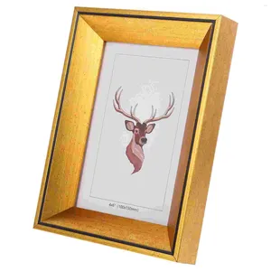 Ramar Desktop Wood Picture Frame Po Wall Display för hemmet