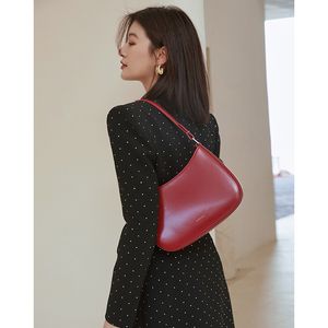 Temperament Bag Women's 2023 Genuine Leather Women's Bag Crossbody Bag High end, Exquisite and Unique Design, Cowhide Single Shoulder Underarm Bag