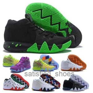 Kyrie Men Basketball Shoes 4 4s Halloween Confetti Ankle Taker Bhm Igualdade Mamba Light Black Man Baskets Trainers Sneakers Tamanho 40 - 46