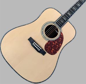 New d45 + 301eq, fir face, redwood fingerboard on back. Electric acoustic Guitar Shipping is free 258