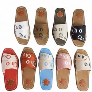 Designer Sandals tofflor Woody Flat Mule Slides Brand Women Slide White Black Red Blue Size 35-42 D2KA#