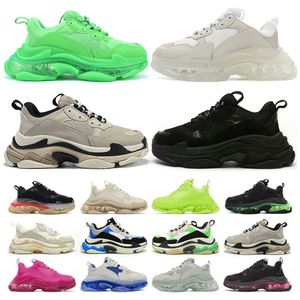 scarpe casual firmate da uomo di moda scarpe casual firmate da donna sneakers con plateau suola trasparente nero bianco grigio rosso rosa blu verde scarpe da ginnastica da uomo scarpe da tennis con suola spessa