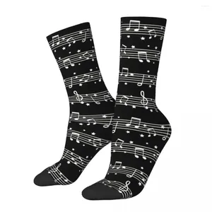 Herrensocken weiß auf schwarzer Fitnessstudio 3D Print Boy Girls Mid-Calf Sock