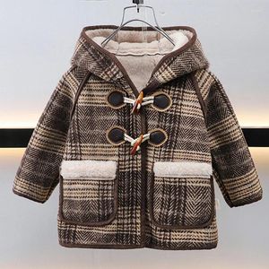 Down Coat Children Winter Jackets For Boys Coats School Uniform Teenagers Warm Plaid Ytterkläder Vindbrytare toppar barnkläder 2-6-8-12 år