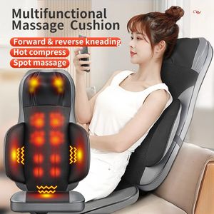 Back Massager Heated Massage Pad For Bed Neck Shoulder Full Body Cushion Waist And Multifunctional Kneading Cushions 231216