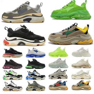 men women designer casual shoes platform mens shoes out of office sneakers clear sole black white grey red pink blue green dermis men trainers Tennis thick soled shoes
