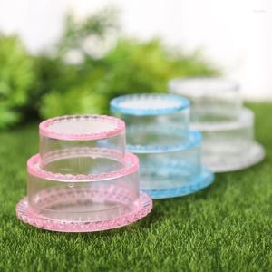 Gift Wrap 20/30 PCS Transparent PS Food Grade Plastic Candy Box Cake Model Shape Storage Empty