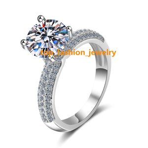 AZ002 IGI / GIA CVD Digamond G Color VS1 Clarity 3.6 Grams 18k White Gold Women Ring Customized Lab Grown Diamond Wedding Ring