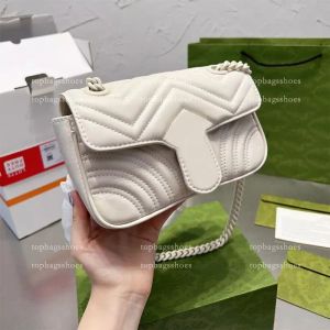 Lüks Moda Zinciri Omuz Çantası Messenger Crossbody Klasik Kadınlar Marmont Çanta Çanta Tasarımcısı Şeker Renk Çantaları Tote Moda Debriyaj Cüzdan Çantası