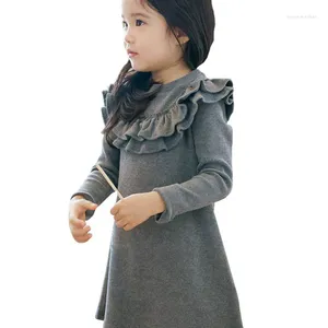 Mädchen Kleider Kleid Für Kinder Rüschen A-linie Hohe Qualität 2023 Mädchen Kleidung Baby Mode Prinzessin