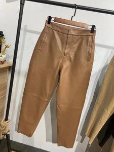 Men's Pant Pants 2023 Streetwear Women Trousers Harem Genuine Leather Woman Office Ladies 231216