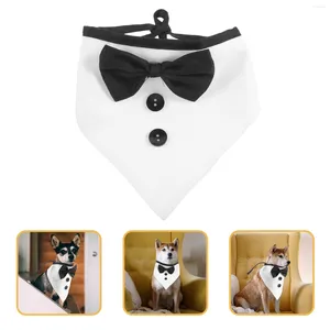 Abbigliamento per cani Abito da sposa Costume da festa per animali Sciarpa Testa Bandana per gatti Collare Collari Panno