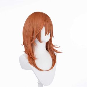 Cosplay Wigs Anime Chainsaw Angel Demon Cos Wig Layered Reversed Twist Special Orange Brown