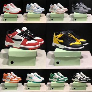 Marka projektantów Out Office Sneakers Offes Białe buty Mężczyźni Mężczyźni Kobiety do biegania buty do biegania skórzane unisex Wygodne i oddychające koronkowe U-U-U-SHOSE Rozmiar 36-45