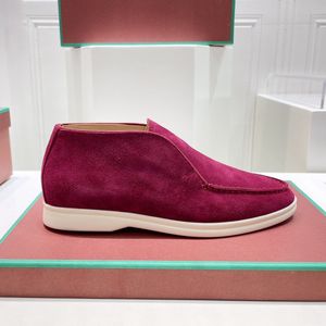 Scarpe singole alte, scarpe casual slip-on in pelliccia, scarpe da uomo, designer di lusso, mocassini stile britannico, scarpe da coppia, scarpe da donna, scarpe comode e piatte, taglie 35-46 + scatola