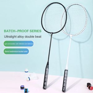 Badminton Rackets Professional Badminton Rackets Set 2Pcs Badminton Racket 2 Player Lightweight Durable Badminton Racquet Set with Storage Bag 231216