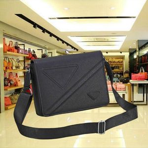 Top Quality Designer Bag Homens Mulher Bolsas De Ombro Carteiras Preto Cor Splicing Couro Messenger Bag Bolsas Bolsa Moda Business Briefcase Cross Body Bookbag