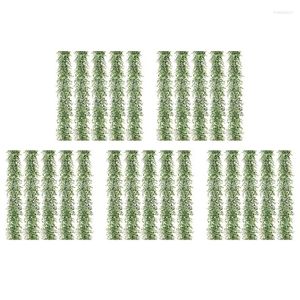 Decorative Flowers 25 Packs 30Ft Artificial Eucalyptus Garlands Fake Greenery Vines Faux Hanging Plants For Wedding Table Backdrop Arch