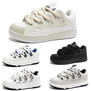 Running Shoes Classic Hot Sale Flat Lace-Up Men Women Blue White Cream-Coloured Shoes Mens Trainers Sports Sneakers Size 36-44