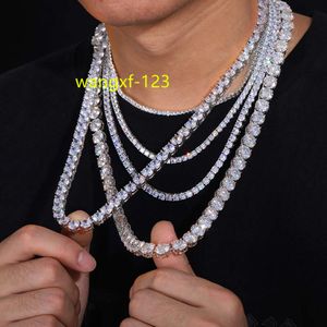 Factory Direct grossist 925 Silver Solid Custom Custom Cuban Chain Acceptera Sterling Silver Necklace för konstnär