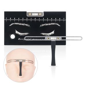 Eyebrow Tools Stencils 10pcs Tattoo Stencil Ruler Balance Shaper Template Brow Three-point Positioning Tool for Microblading Eyebrow Permanent Makeup 231216