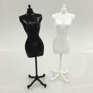 Cabeça de cabeleireiro embalagem de joias 4 peças 2 preto 2 branco manequim feminino para boneca monstro bjd roupas display diy presente de aniversário231e