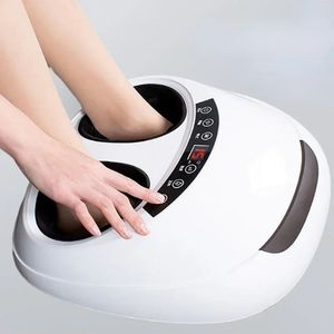 Foot Massager 220V Electric Antistress 3D Shiatsu Kneading Air Pressure Infrared Care Machine Heating Deep Relax 231216