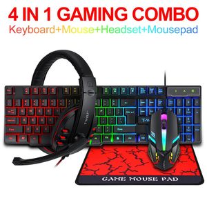 Klavyeler İspanyol Klavye Fare Kulaklık Mousepad Set Mekanik Feel Game 104 Keys 1200dpi Fare Kulaklık kombinasyonları PC Gamer 231216