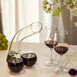 Wine Glasses Unique And Funny Borosilicate Glass Shaker Party Men's Birthday Gift Splitter Whiskey Stocker Decanter