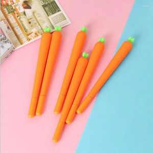 Simpatica penna gel carota 0,5 mm penne a inchiostro nero tipo vegetale regalo per bambini cancelleria per ufficio materiale scolastico G015