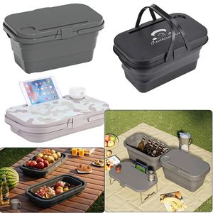 Eimer, faltbarer Eimer, tragbar, zum Angeln, einziehbares Becken, Camping, Autowäsche, Hausreinigungswerkzeug, multifunktionale Picknick-Aufbewahrungsbox, 231216