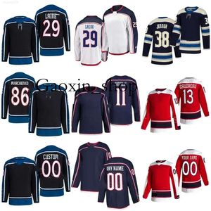 Gaoxin Hockey Jersey Columbus Boone Jenner Blue Ivan Provorov Justin Danforth Adam Fantilli Zach Werenski Johnny Gaudreau Jake Bean Jacketsジャック