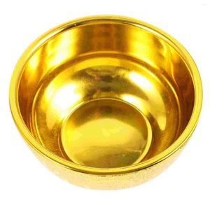 Ciotole Decorazioni in oro Ciotola sacra da tavolo con accessori in plastica Delicata tazza per il buddismo Desktop