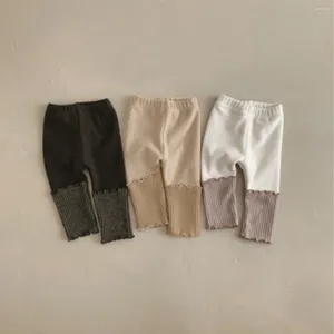 Calças 2023 inverno bebê menina grossa quente leggings algodão criança velo splice pp calças infantis crianças casuais