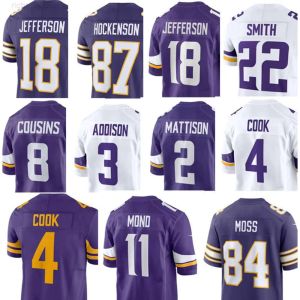 Fotbollströja MinnesotavikingScustom Men Women Youth Randy Moss Josh Metellus Akayleb E Harrison Smith Christian Darrisaw Justin J