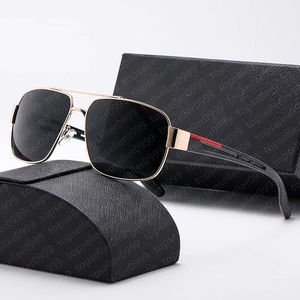 Erkekler için lüks oval güneş gözlüğü tasarımcısı yaz tonları polarize gözlükler siyah vintage büyük boy güneş barları kadın erkek güneş gözlüğü kutusu
