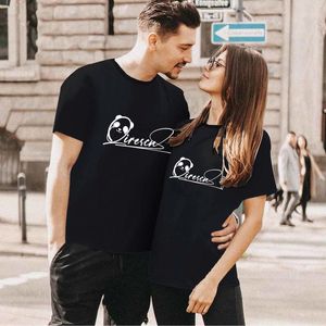 Men's T Shirts Shirt Folder Board Sleeve Round Top Couple Comfortable Day Short Valentine's Casual Simple Neck Dry