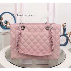 5a Chain Bag Top Quality Designer Dark Pink Mulheres Bolsa Crossbody Caviar Real Couro Sacos de Pele de Carneiro Clássico Flap Shopping Computer Bag