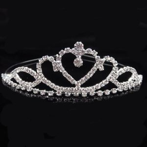 Linda festa de cristal brilhante Tiara Party Silver Plated Crown Hairband Acessórios de casamento Novos peças de cabeceira